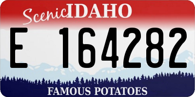 ID license plate E164282