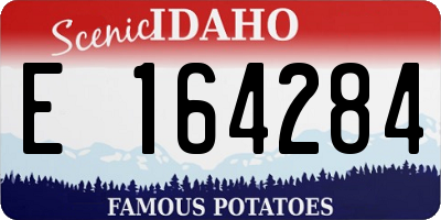 ID license plate E164284