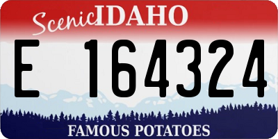 ID license plate E164324