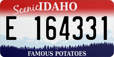 ID license plate E164331