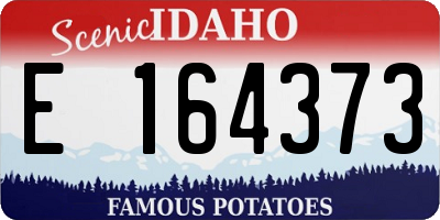 ID license plate E164373