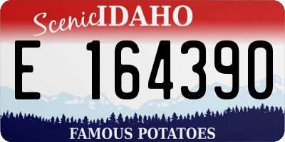 ID license plate E164390