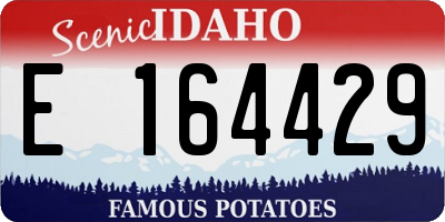 ID license plate E164429