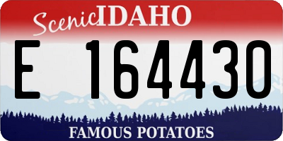 ID license plate E164430