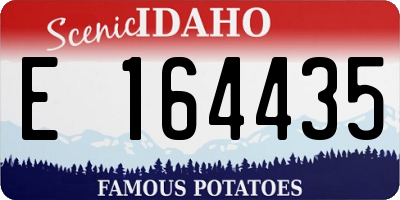 ID license plate E164435