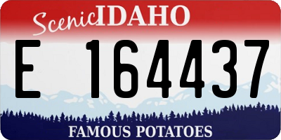 ID license plate E164437
