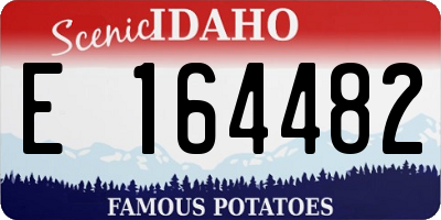 ID license plate E164482