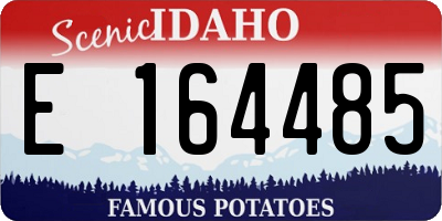 ID license plate E164485