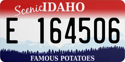 ID license plate E164506