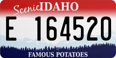 ID license plate E164520