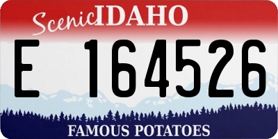 ID license plate E164526