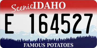 ID license plate E164527