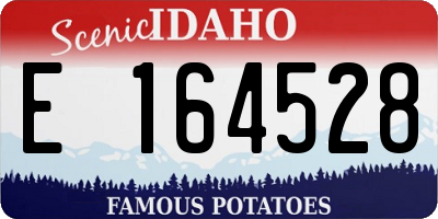 ID license plate E164528
