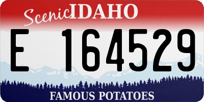 ID license plate E164529