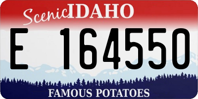 ID license plate E164550