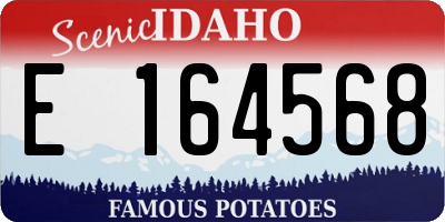 ID license plate E164568