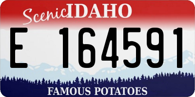 ID license plate E164591