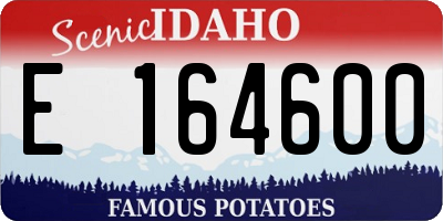 ID license plate E164600
