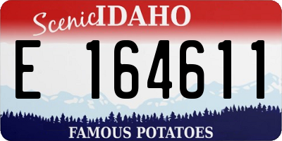 ID license plate E164611
