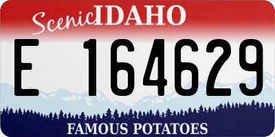 ID license plate E164629