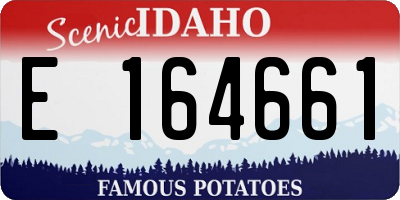 ID license plate E164661