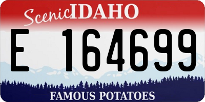 ID license plate E164699