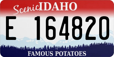 ID license plate E164820