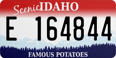 ID license plate E164844