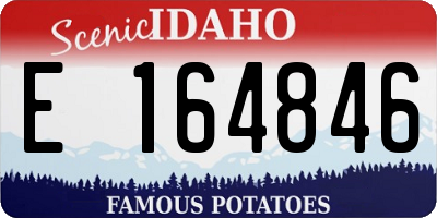 ID license plate E164846