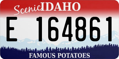 ID license plate E164861