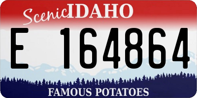 ID license plate E164864