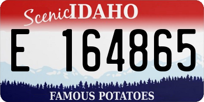 ID license plate E164865