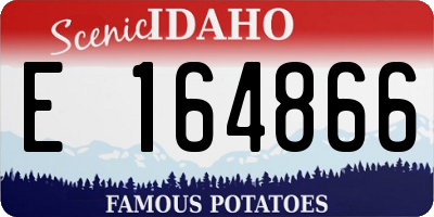 ID license plate E164866