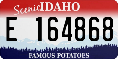 ID license plate E164868