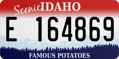 ID license plate E164869