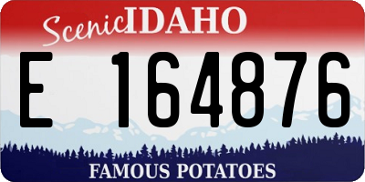 ID license plate E164876