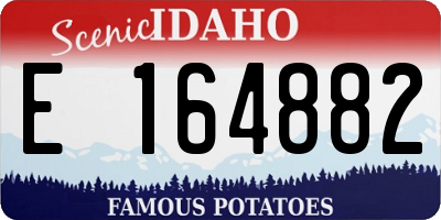ID license plate E164882