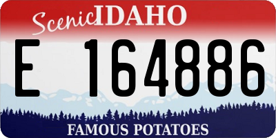 ID license plate E164886
