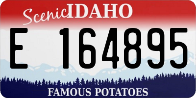 ID license plate E164895