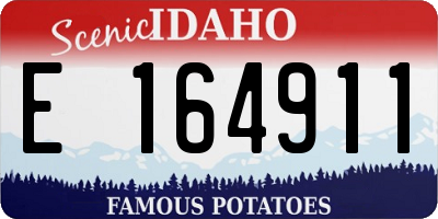 ID license plate E164911