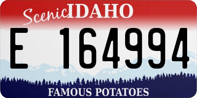 ID license plate E164994
