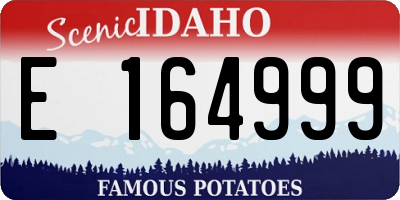 ID license plate E164999