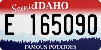 ID license plate E165090