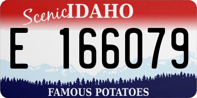 ID license plate E166079