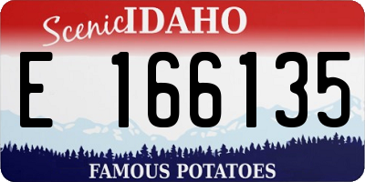 ID license plate E166135