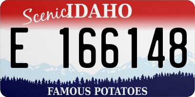 ID license plate E166148
