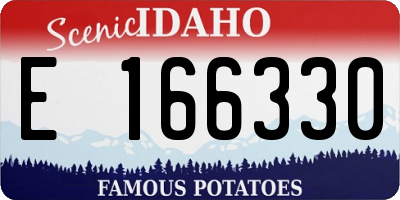 ID license plate E166330