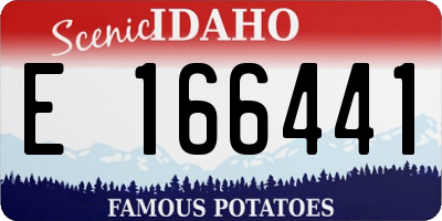 ID license plate E166441