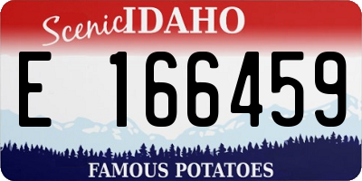 ID license plate E166459