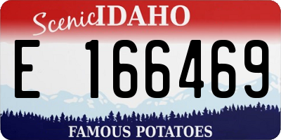ID license plate E166469